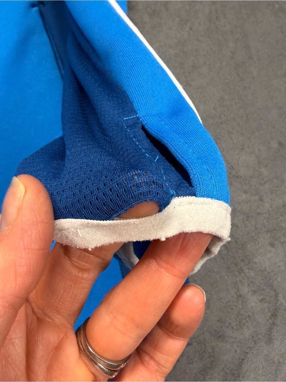 adidas Y2K Blue warm up jacket (2011) with White Trim - Picture 13 of 14